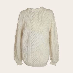 Vintage Irish Fisherman Sweater Cream